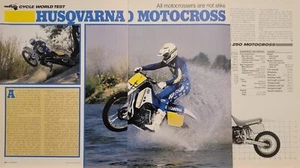 1987 Husqvarna 250 Motocross motorcycle 5p Test Article - Picture 1 of 1