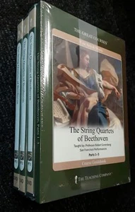 The Great Courses: The String Quartets of Beethoven Book & 4 Part CD Set - New - Imagen 1 de 1