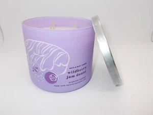 Bath & Body Works Wildberry Jam Donut 3 wick candle NEW - Picture 1 of 2
