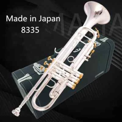 Japan quality 8335 Bb Trumpet B Flat Brass Silver Plated Professional Trumpet - Image 1 of 4