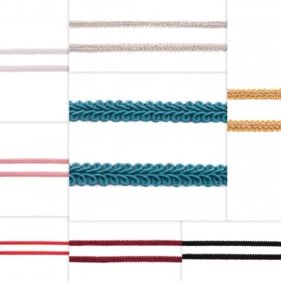 Posamentenborte 8mm Zopf Band Borte Leonisch Nähen Basteln Silber Kurzwaren Bunt