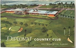 HOLLYWOOD BEACH FL DIPLOMÁTICO HOTEL CLUB DE CAMPO CAMPO DE GOLF TARJETA DE PUNTUACIÓN-MIDDLECOFF - Imagen 1 de 6