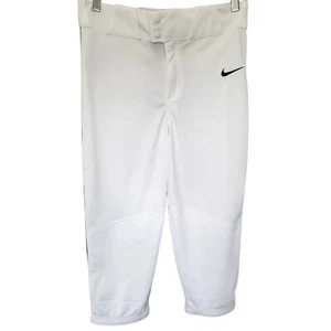 Nike Team Baseball Pants Vapor Select 2" Piped White Youth Small NWT - Picture 1 of 6