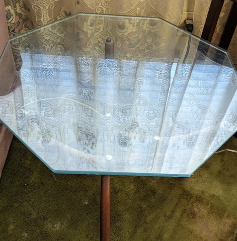 Forest Wilson antique glass top coffee and end tables 1950's Cover