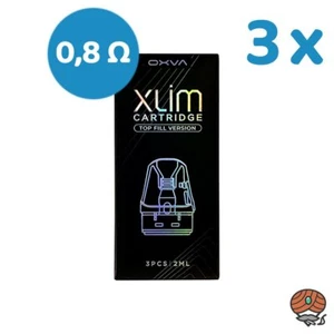 3 x OXVA Xlim PRO Cartridge / Leer-Pod, 0,8 Ohm, à 3 Stück mit je 2ml Tank - Bild 1 von 3