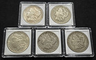 5 Morgan Dollar Lot - 90% Silver - 1879-S, 1885-O, 1887-P, 1889-O, 1902-P