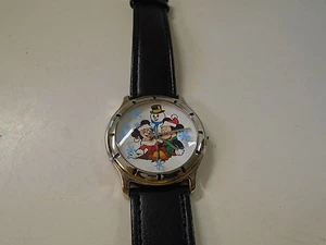 Disney 1997 Cast Holiday Celebration Uhr Minnie Mickey Mouse Schneemann  - Bild 1 von 4