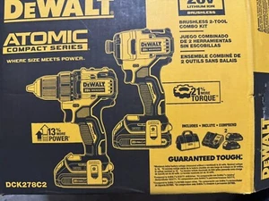 Cordless Combination Kit, 2 Tools, 20V DCK278C2 - Picture 1 of 2