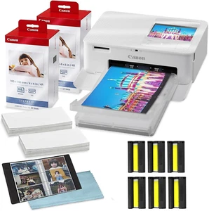 Juego de papel tinta color Canon KP-108IN 4x6 para Canon Selphy CP1300 1200 910 lote - Imagen 1 de 19