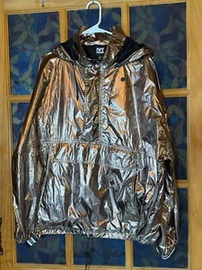 IVY PARK Metallic Pewter Hoodie Oversized Pullover Oberteil Damen Gr. XL - Bild 1 von 10