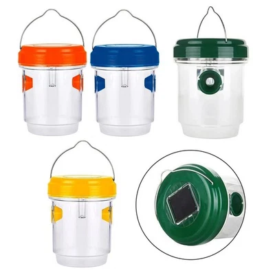 Pièges à Guêpes Solaires pour Frelons Attrape-Insectes Suspendus Réutilisabl - Photo 1/4