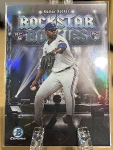 2025 Bowman Rockstar Rookies Kumar Rocker Rangers RC Rookie #RR-6 - Picture 1 of 2