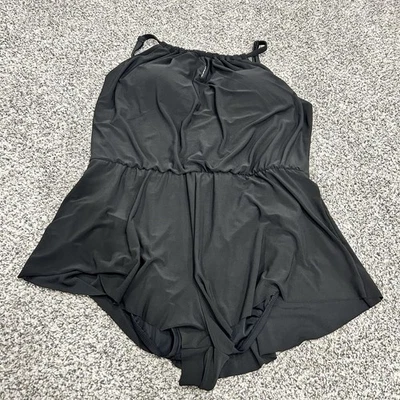 Traje de baño de una pieza verde aguamarina para mujer con bolsillo talla XL modesto Foto 1 de 4