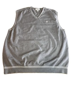 Banana Republic Pullover Herren XXL grau V-Ausschnitt ärmellos Baumwolle Golf, Preppy - Bild 1 von 8