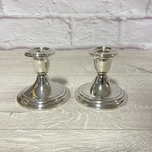 VINTAGE KLASSISCHES GORHAM STERLINGSILBER PAAR KERZENLEUCHTER # 661 gewichtet - Bild 1 von 14