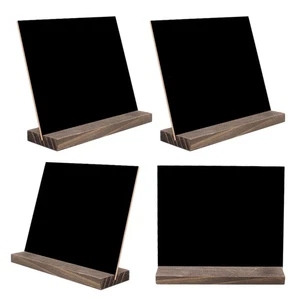 Blackboard Ornaments Message Chalkboard Sign Desk Bulletin with Base - Picture 1 of 12