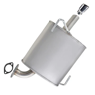 Silenciador de escape trasero de acero inoxidable con puntas se adapta a: Subaru Legacy 2010-2019 2,5 L Foto 1 de 4