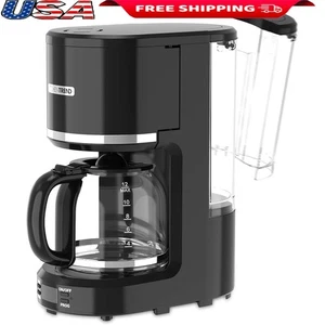 Programmable Drip Coffee Maker W/ Detachable Reservoir Auto Shutoff Brew Basket - Picture 1 of 9