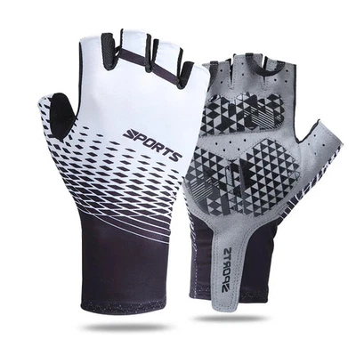 Guantes de ciclismo para hombre deportes de verano protector solar transpirable absorbente de sudor v Foto 1 de 4