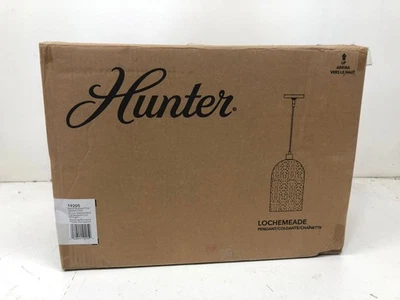 Colgante Hunter Lochemeade 1 Luz Bronce Noble Vidrio Semillado 19205 Nuevo Foto 1 de 3