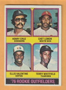 Henry Cruz Chet Limón Ellis Valentine Terry Whitfield 1976 Topps #590 - Imagen 1 de 2