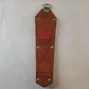 VTG Industrial Safety Belt Leather Sheath Tool Holder 8.5 " Long Tapered - Picture 1 of 14