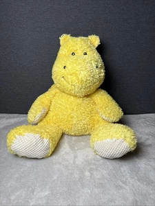 Animal Adventure Yellow Hippo Plush 22" Hippopotamus 2015 Stuffed Toy Pet Pillow - Picture 1 of 5