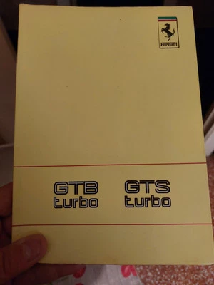 Ferrari Gtb Turbo Gts Turbo Libretto Uso E Manutenzione - Immagine 1 di 4