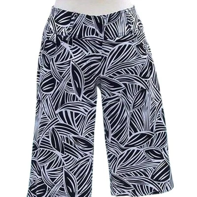 Pantalón Corto Elástico Cache Geométrico Floral Bermudas Caminar Ciudad Nuevo con Etiquetas $88 Foto 1 de 2