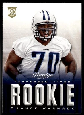 Chance Warmack 2013 Panini Prestige #218 RC Tennessee Titans Football Card - Image 1 of 2