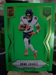 Rom Odunze #/999 - 2025 DonRuss Elite #68 Aspirations Lime Green - Bären - Bild 1 von 2