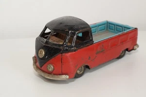 B85 1:30 ?? 17CM LONG TIN TOY BLECH JAPAN BANDAI VW VOLKSWAGEN PICK UP T1 FAIR - Picture 1 of 10