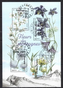 FRANKREICH 2023 Block FLEURS DES MONTAGNES gestempelt Rundstempel - Bild 1 von 1