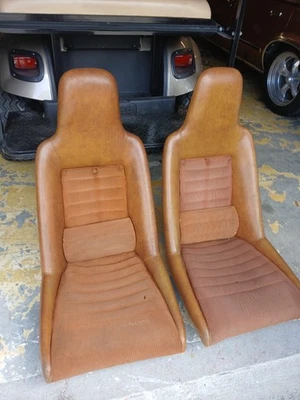 Saab Sonett Seats 1960s 1970s Sonett 3 Bucket Seats With Bolsters And Mounts Foto 1 de 4