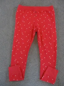 Neu ohne Etikett Old Navy Größe L (12-14) rot bedruckt termal Legging unten - Bild 1 von 3