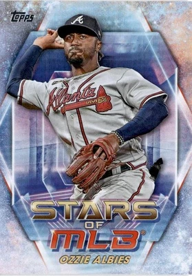 2023 Topps #SMLBC-29 Ozzie Albies Stars of MLB Chrome - Image 1 of 2