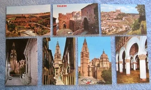 Lotto 7 cartoline d'epoca Toledo, Spagna; INUTILIZZATE; souvenir anni '70; non spedite - Foto 1 di 10