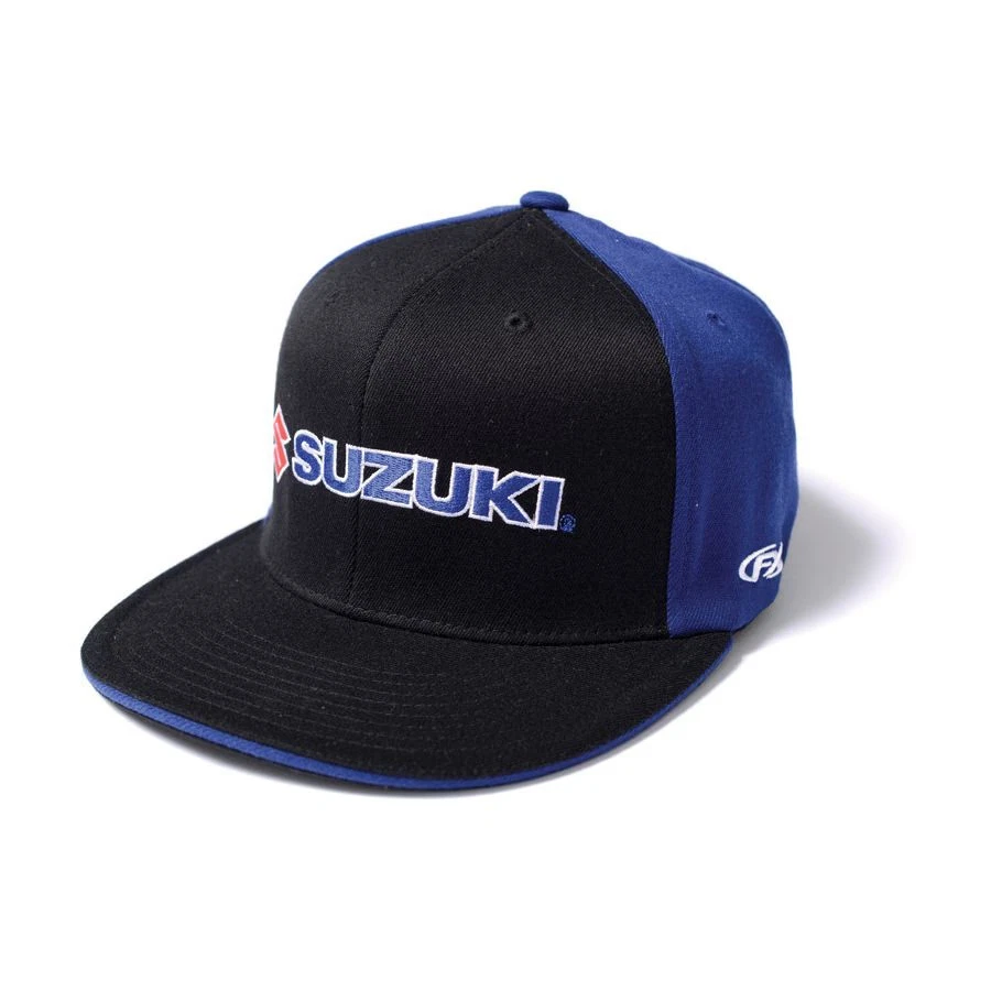 Factory Effex Suzuki Flexfit Hat - Black/Blue, Small / Medium - Image 1 of 1