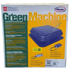 Master Flow 25W NextGeneration Hybrid/Solar/Electric Roof Mount Exhaust Fan NEW - Picture 1 of 12