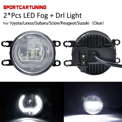 FARO ANTINIEBLA LED LUZ DE MARCHA DIURNA TOYOTA AURIS AVENSIS YARIS RAV4 IQ PRIUS - Imagen 1 de 4