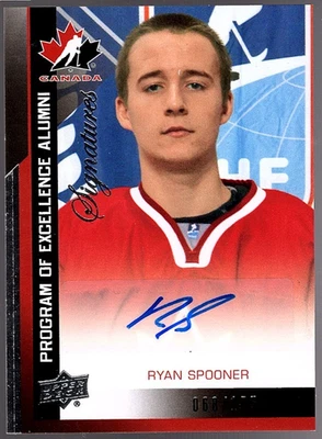 RYAN SPOONER 2013 Upper Deck Team Canada Program of Excellence Auto #068/175 - Image 1 of 2