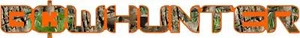 Camo Orange BOWHUNTER S2 Vinyl Sticker Decal Hunt Bow whitetail bear turkey M - Picture 1 of 1