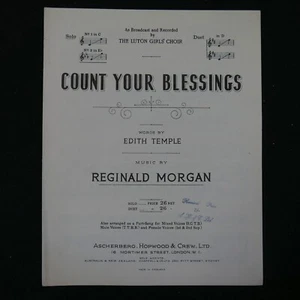 Liederblatt COUNT YOUR SEGENS Reginald Morgan, Es solo, #131022b - Bild 1 von 1