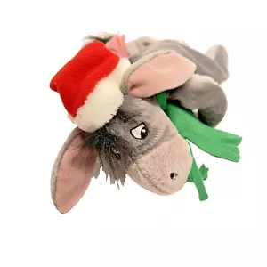 Disney Store Holiday Eeyore Bean Bag Plush Toy 11" Long Collectible NWT Rare - Picture 1 of 13