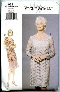 The Vogue Mujer - Túnica y Vestidos - Patrón de Costura Vogue - Talla 20-22-24 - Nuevo - Imagen 1 de 2