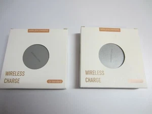 2x Grey Wireless Fast Charger Charging Pad for iPhone Android Cell Phone - Picture 1 of 5