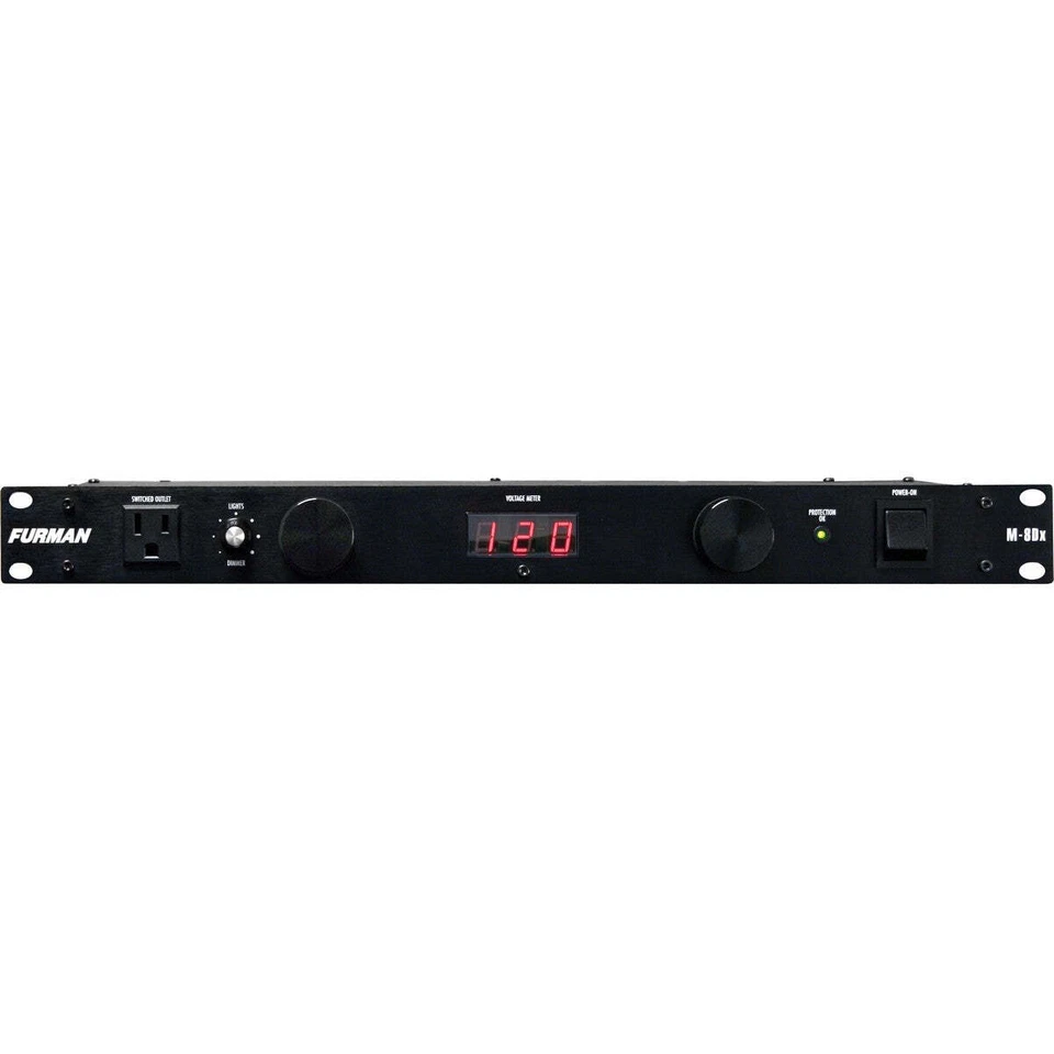 Furman M-8DX 15A Standard Power Conditioner with Lights and Digital Volt Meter - Image 1 of 1