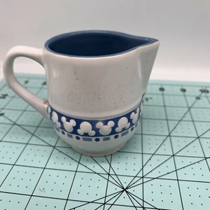 Disney Theme Parks Mickey Mouse Creamer Blue White Ears Cooking Pouring - Picture 1 of 5