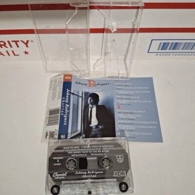 Johnny Rodriguez Gracias Cassette Tape 1988 Country Folk - Image 1 of 4