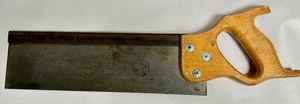 Vtg A. C. Atkins Co. Carpenters Cabinet Makers Woodworking Wood Back Saw (A9) - Picture 1 of 13